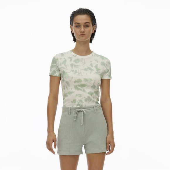 Helmut Lang Tops - Helmut Lang RIBBED CLOUD-DYED TEE